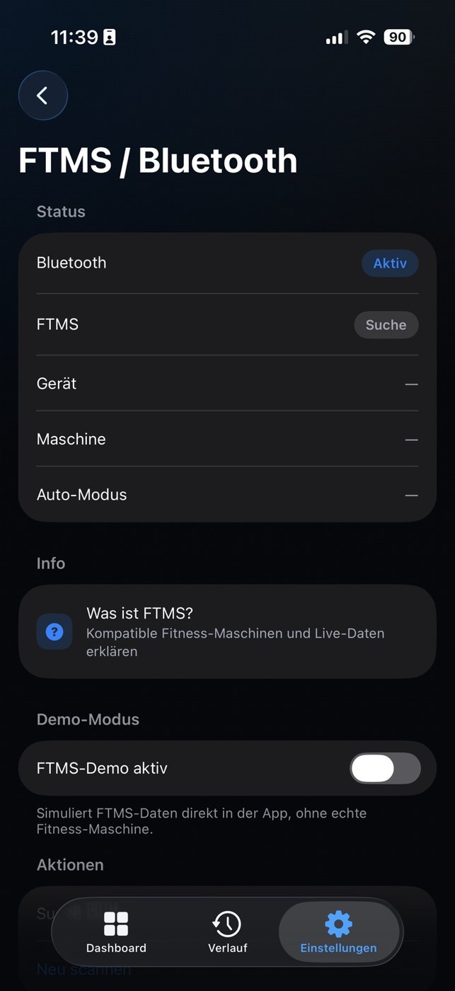 FTMS / Bluetooth